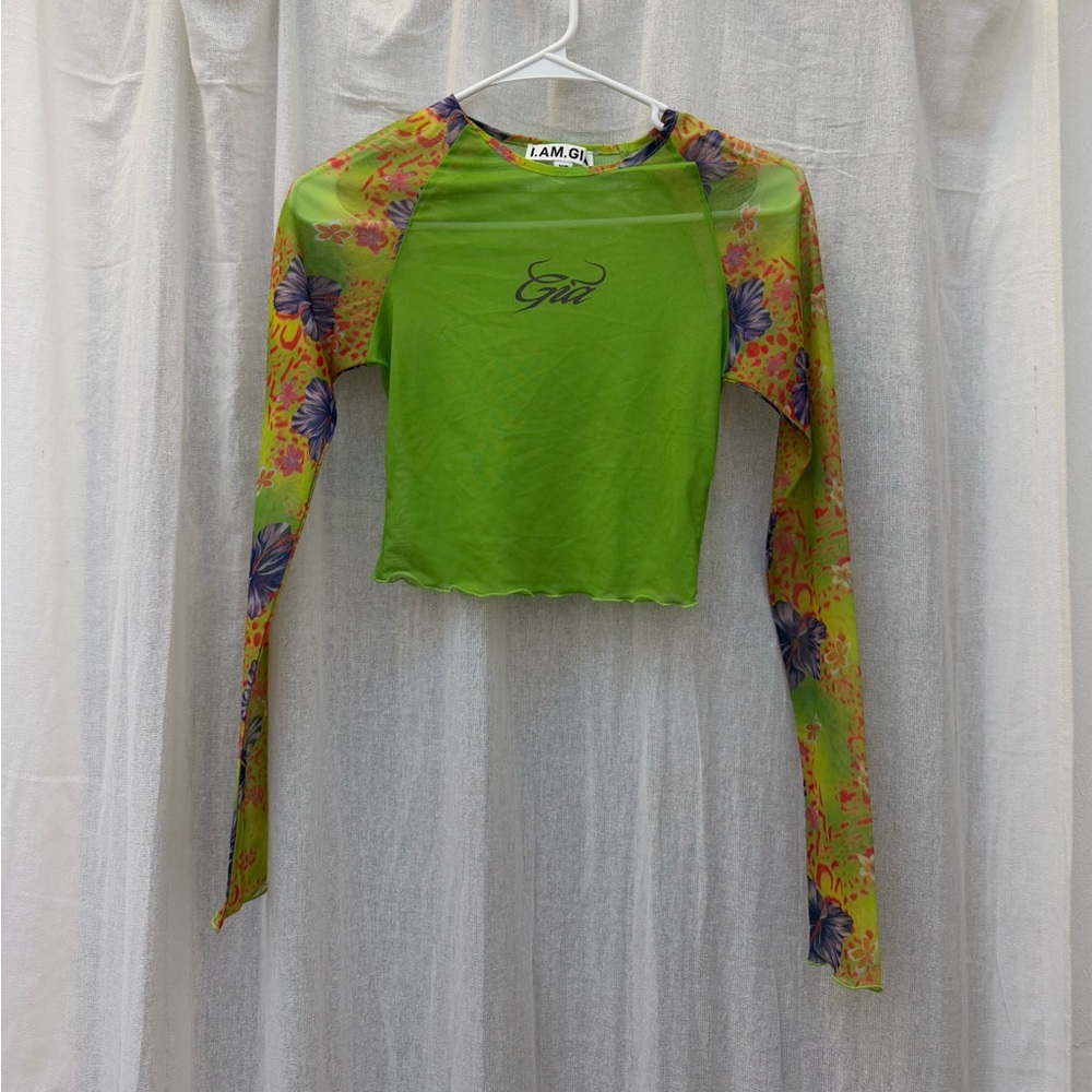 IAMGIA mesh long sleeve top